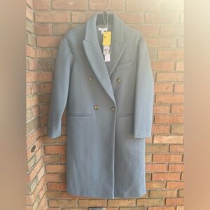 (#101-103) TopShop powder blue winter pea coat